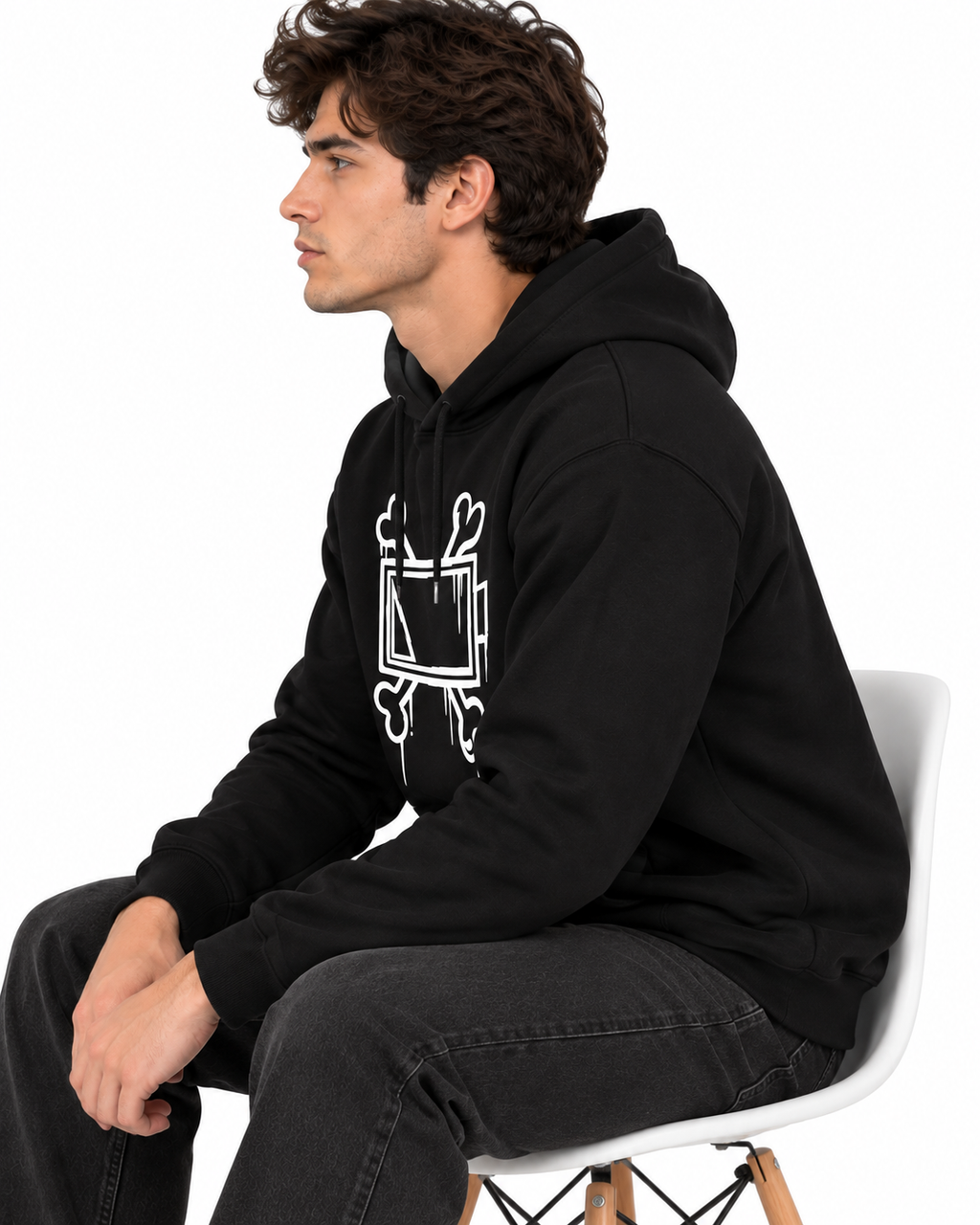 Luvu Unisex Murder Drones Graphic Fleece Pullover Hoodie